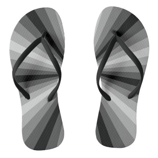 Tongs noires à illusion d'optique (Semelle)