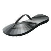 Tongs noires à illusion d'optique (Incliné)