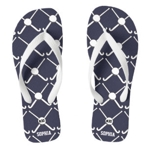 Tongs Nom de l'équipe de hockey sur gazon personnalisé N