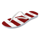 Tongs Nom moderne Red Stripes (Incliné)
