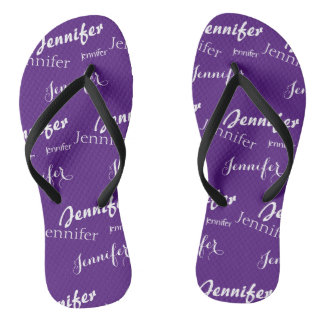 Tongs Nom pourpre motif Slim Strap