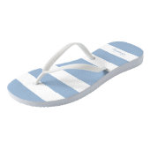 Tongs Nom Rayures Bleues Modernes (Incliné)