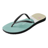 Tongs Nom Vagues Sable Plage Pastel (Incliné)