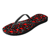 Tongs Notes de coeur et de musique (Incliné)