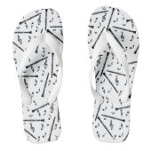 Tongs Notes de musique Black Clarinets (Semelle)