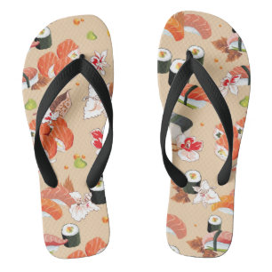 Tongs Nourriture japonaise : Sushi Motif 3