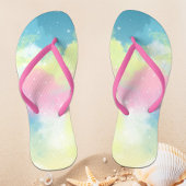 Tongs Nuages arc-en-ciel parties scintillant étoiles éti