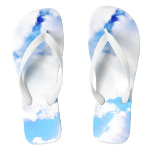 Tongs Nuages blancs et ciel bleu