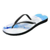 Tongs Nuages Blancs Gonflés et Ciel Bleu (Incliné)
