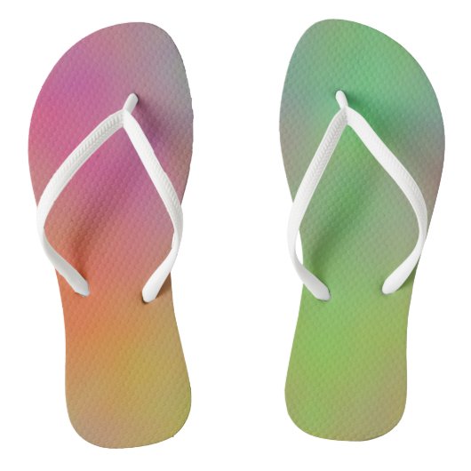 Tongs Nuages de marbre rose bleu et vert (Semelle)