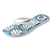 Tongs Numéro, nom, équipe du joueur de volley-ball perso (Incliné)