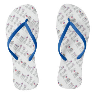 Tongs NYC New York City Juillet 4 Patriotic Fireworks US