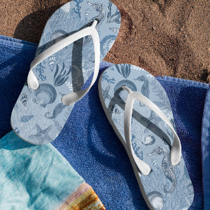 Tongs Ocean Sea Life Blue Beach
