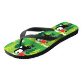 Tongs Oiseau tropical du Toucan (Incliné)