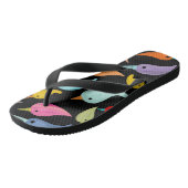 Tongs Oiseaux noirs chaussure d'été si mignonne ♥️ (Incliné)
