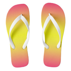 Tongs Ombre jaune rouge