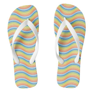 Tongs ondulés colorés
