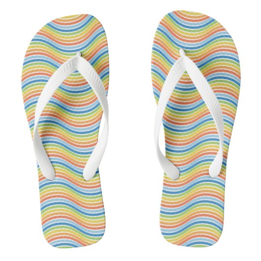 Tongs ondulés colorés (Semelle)