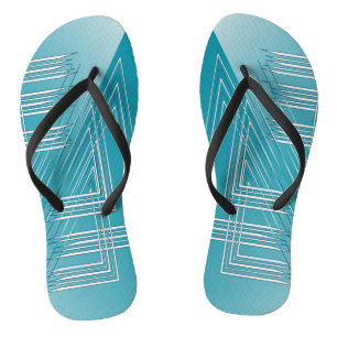Tongs Opal Turquoise blanc