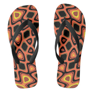 TONGS ORANGE COUCHER DE SOLEIL