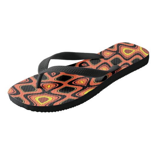 TONGS ORANGE DU SOLEIL (Incliné)