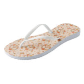 Tongs Orange Peace Floral (Incliné)