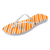 Tongs Orange White Stripes Pattern (Incliné)