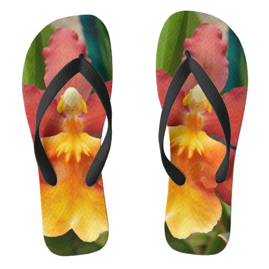 Tongs Orchidées tropicales (Semelle)