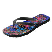 Tongs Paisley Vague de Couleur (Incliné)