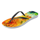Tongs Palette d'artiste colorée (Incliné)