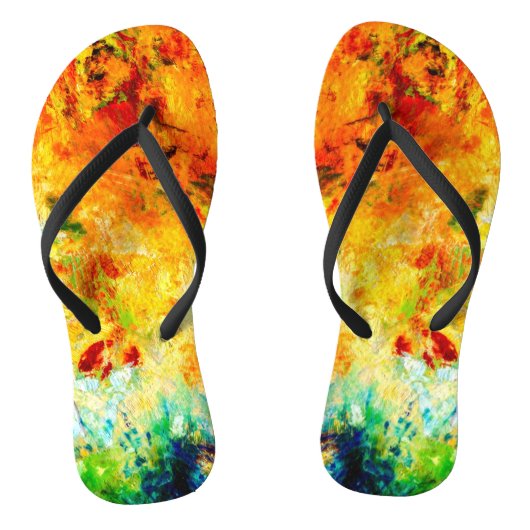 Tongs Palette d'artiste colorée (Semelle)
