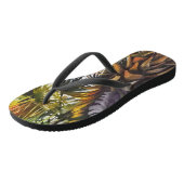 Tongs Palmier tropical Coloré Tableau original (Incliné)
