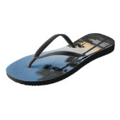 Tongs Palmiers Sunrise Destin Floride Flip Flops (Incliné)