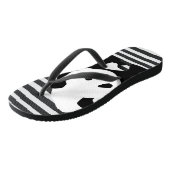 Tongs Panda géant et rayures (Incliné)