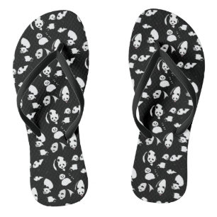 Tongs Panda motif Black BG