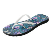 Tongs Pansies, oiseaux et papillons (Incliné)