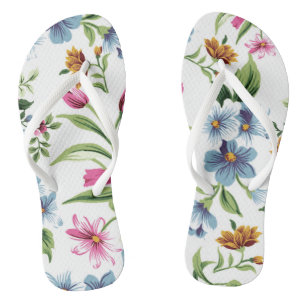 Tongs Pantouffle féminine florale