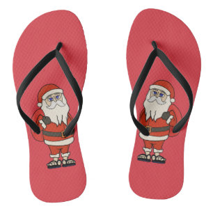 Tongs Pantoufles de Noël du Père Noël