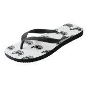 Tongs PAPA CHAT PANToufles BLANCHES (Incliné)