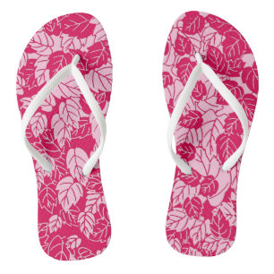 Tongs Papier japonais, Fuchsia et rose pâle