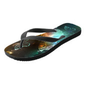 Tongs Papillon lumineux et papillons de nuit (Incliné)