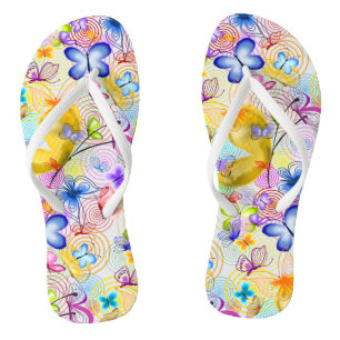 Tongs Papillons Flip Flops Spring Joy