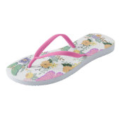 Tongs Papillons Pastel Dames Flip Flops (Incliné)