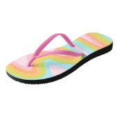 Tongs Pâque arc-en-ciel pastel (Incliné)