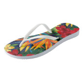 Tongs Paradis tropical Floral hawaïen (Incliné)