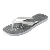 Tongs PARTIES SCINTILLANT ARGENT Mariage Flipflops BRIDE (Incliné)