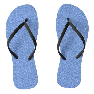 Tongs Parties scintillant bleue Imprimer Mariage métalli