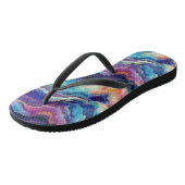 Tongs Parties scintillant esthétique coloré moderne arc- (Incliné)
