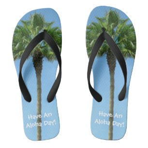 Tongs Passez une journée Aloha palmier