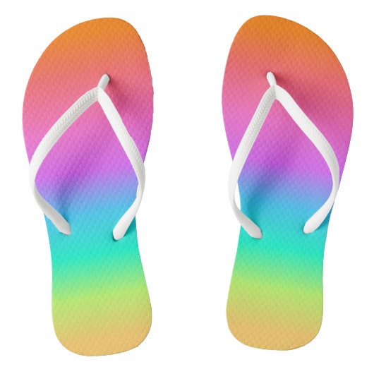 Tongs Pastel Arc-en-Ciel Dégradé Flip Flops (Semelle)